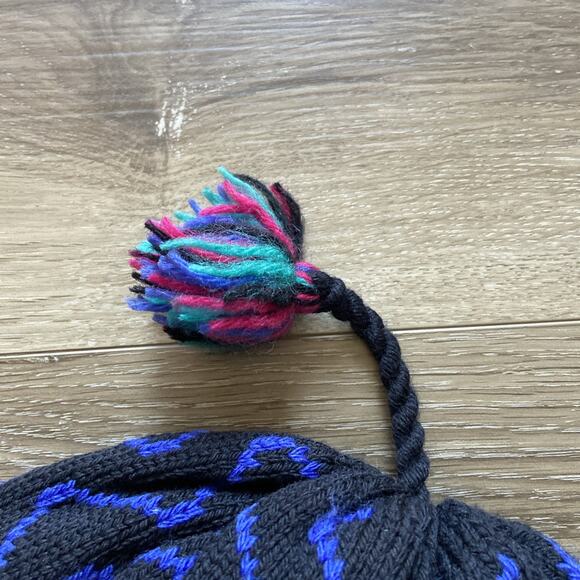 Turtle Fur Hat Unisex S/M Black 100% Wool Fleece Lined Ear Flaps Made USA - Picture 4 of 14